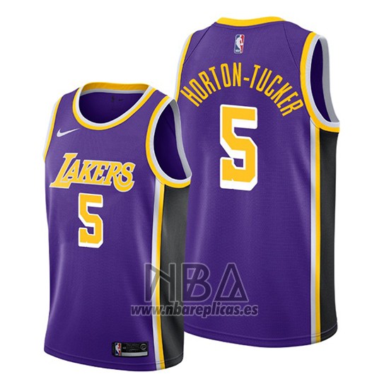 Camiseta Los Angeles Lakers Talen Horton-Tucker NO 5 Statement 2019-20 Violeta